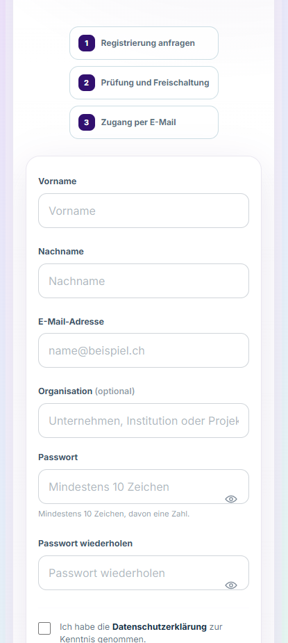 Registrierung für den Digital Working Coach